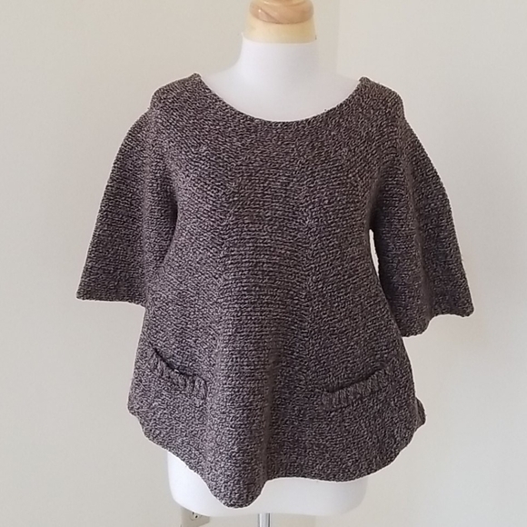 MANOUSH small brown sweater with back buttons - Picture 1 of 8
